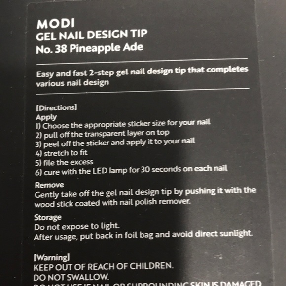 MODI by Amorepacific - Nail design tip -gel - BOGO same priced item - Picture 3 of 9